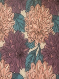 Lavender Floral on Poly/Cotton