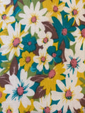 Lime & Emerald Flowers on Cotton Lawn
