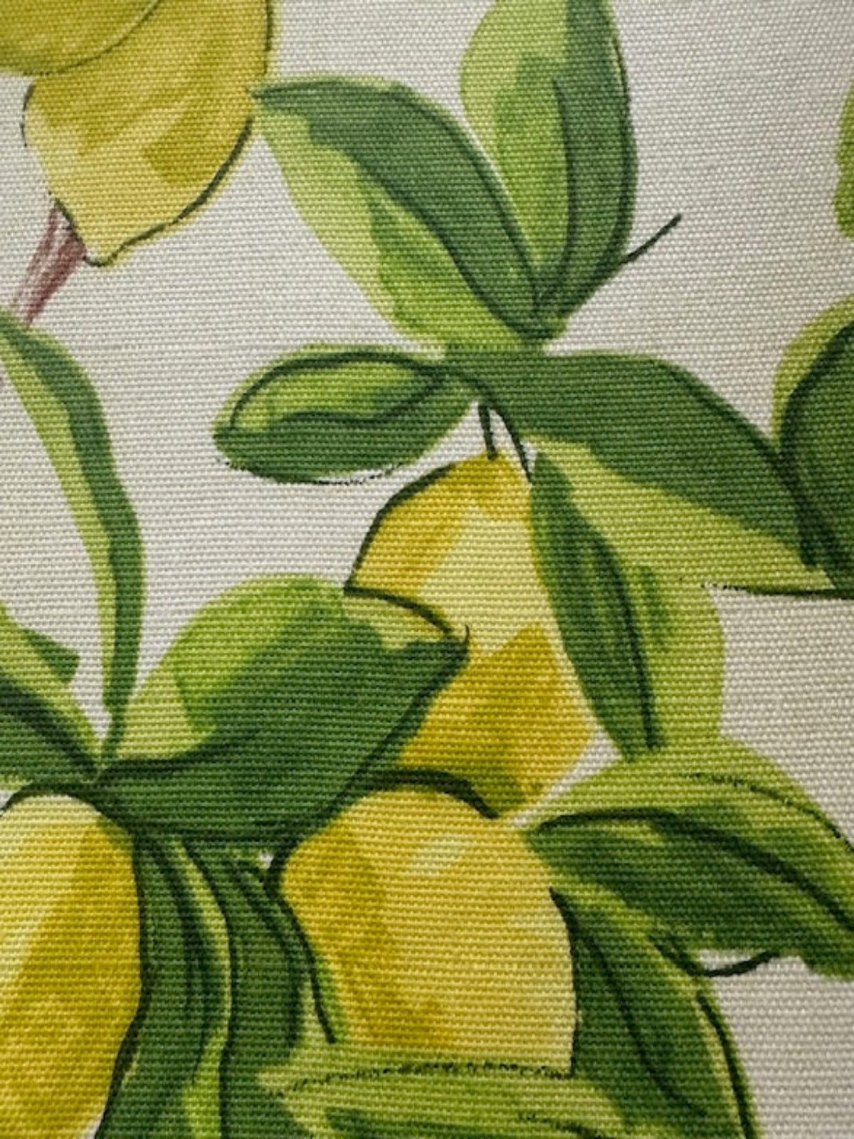 Lemon Allover Cotton Furnishing - "Porter &amp; Stone - Sorrento"