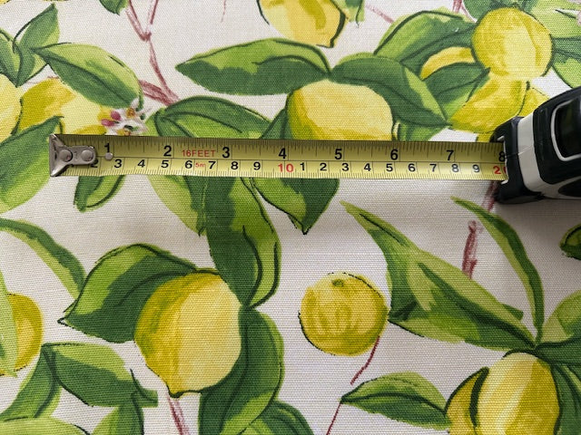 Lemon Allover Cotton Furnishing - "Porter &amp; Stone - Sorrento"