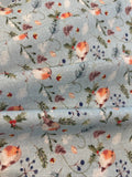 Christmas feathered Foliage Berry Perch on Cotton " Susan Wheeler"