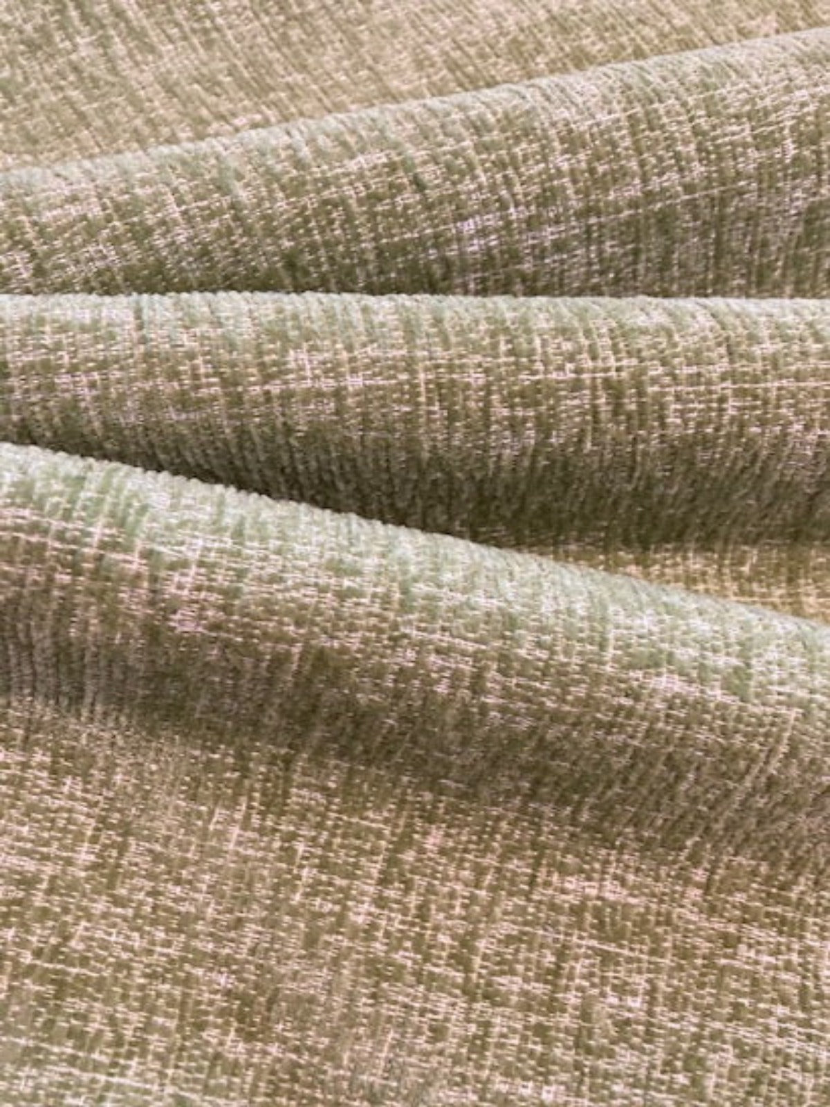 Lime Green Semi Plain Chenille