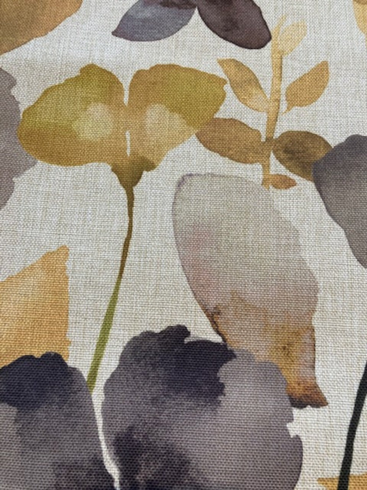 Lime/Grey Watercolour on Natural Base Furnishing