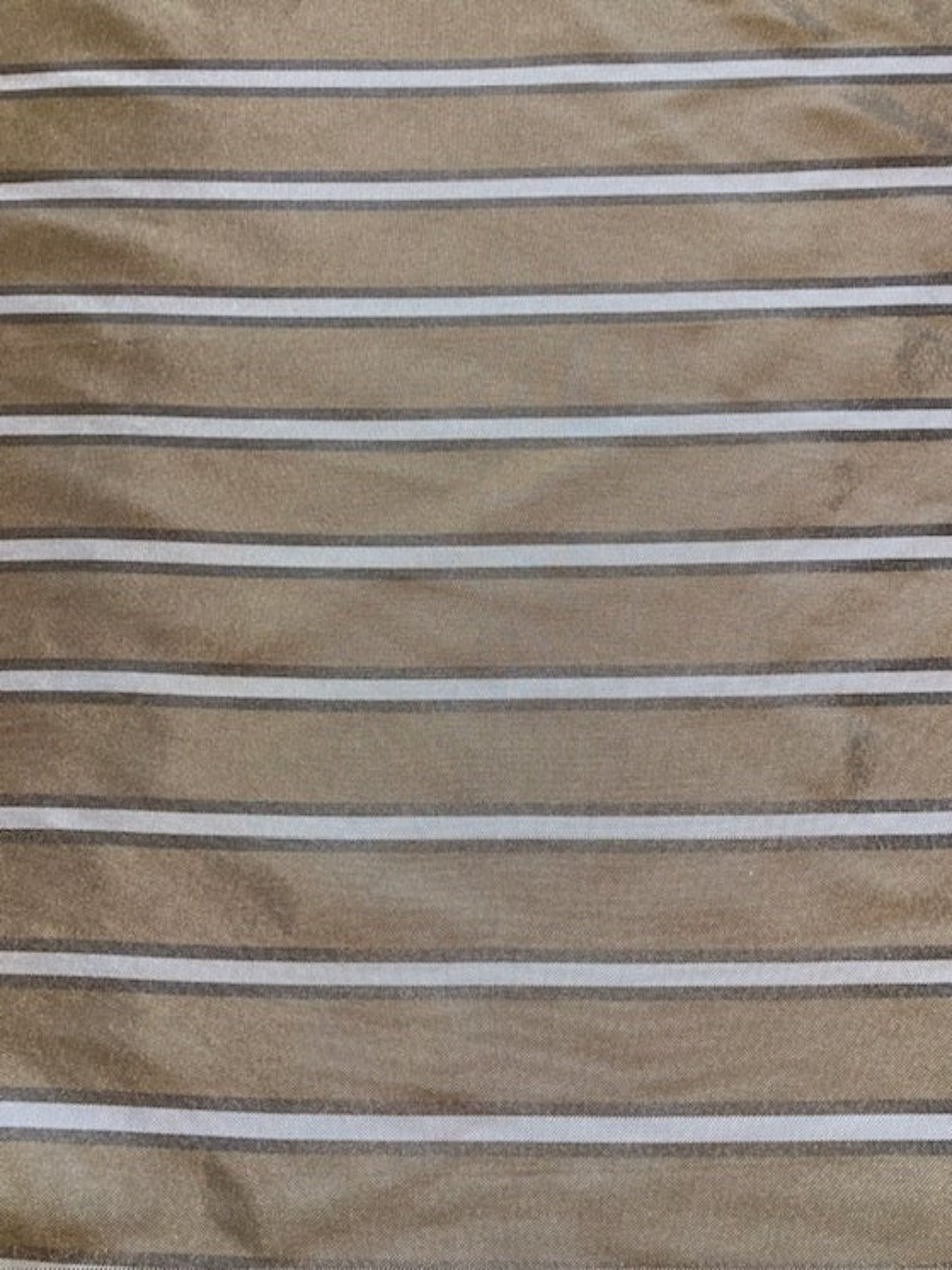 Antique gold Woven Lining Stripe. Stripes Running Across the Fabric