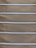 Antique gold Woven Lining Stripe. Stripes Running Across the Fabric