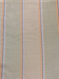 Lime /Orange Stripe on Silk Taffeta. Stripes Run Along the fabric