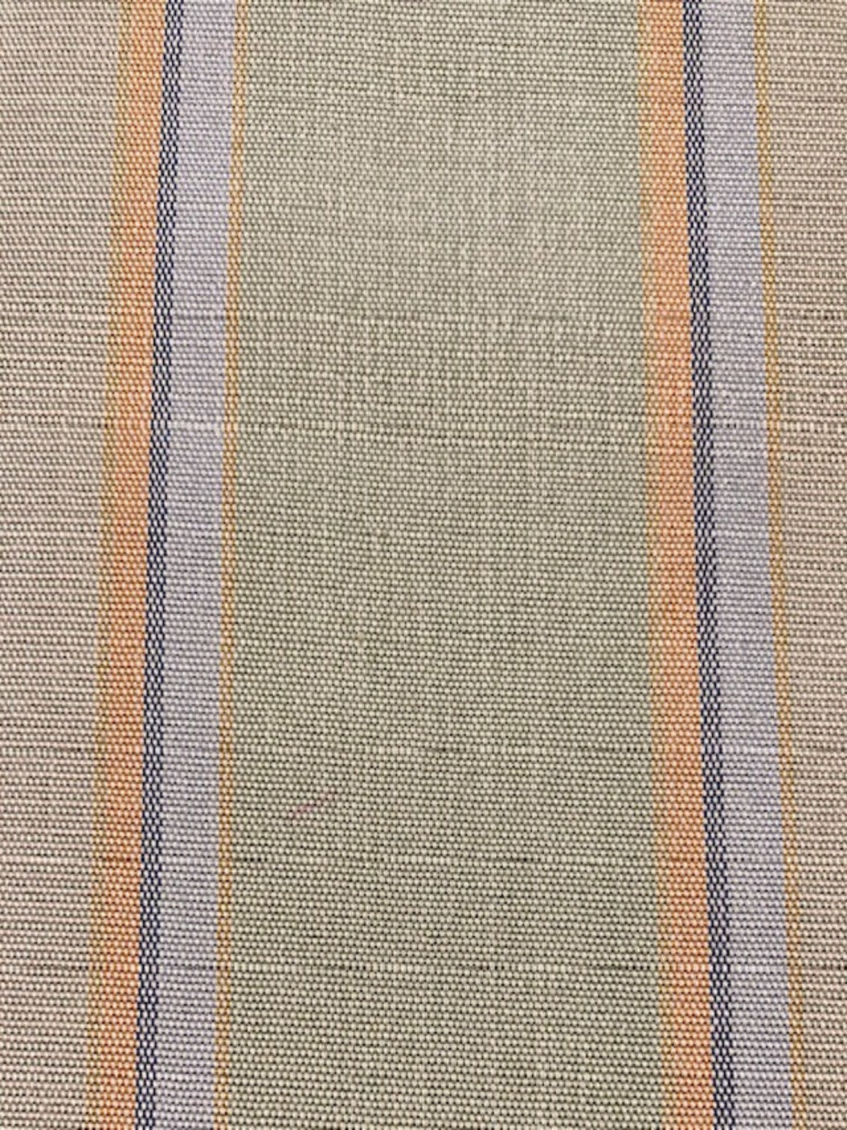 Lime /Orange Stripe on Silk Taffeta. Stripes Run Along the fabric