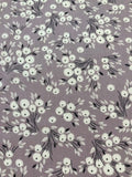 Flowers on Mauve Viscose