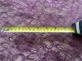 Deep Mauve Corded Lace with Scalloped Edge