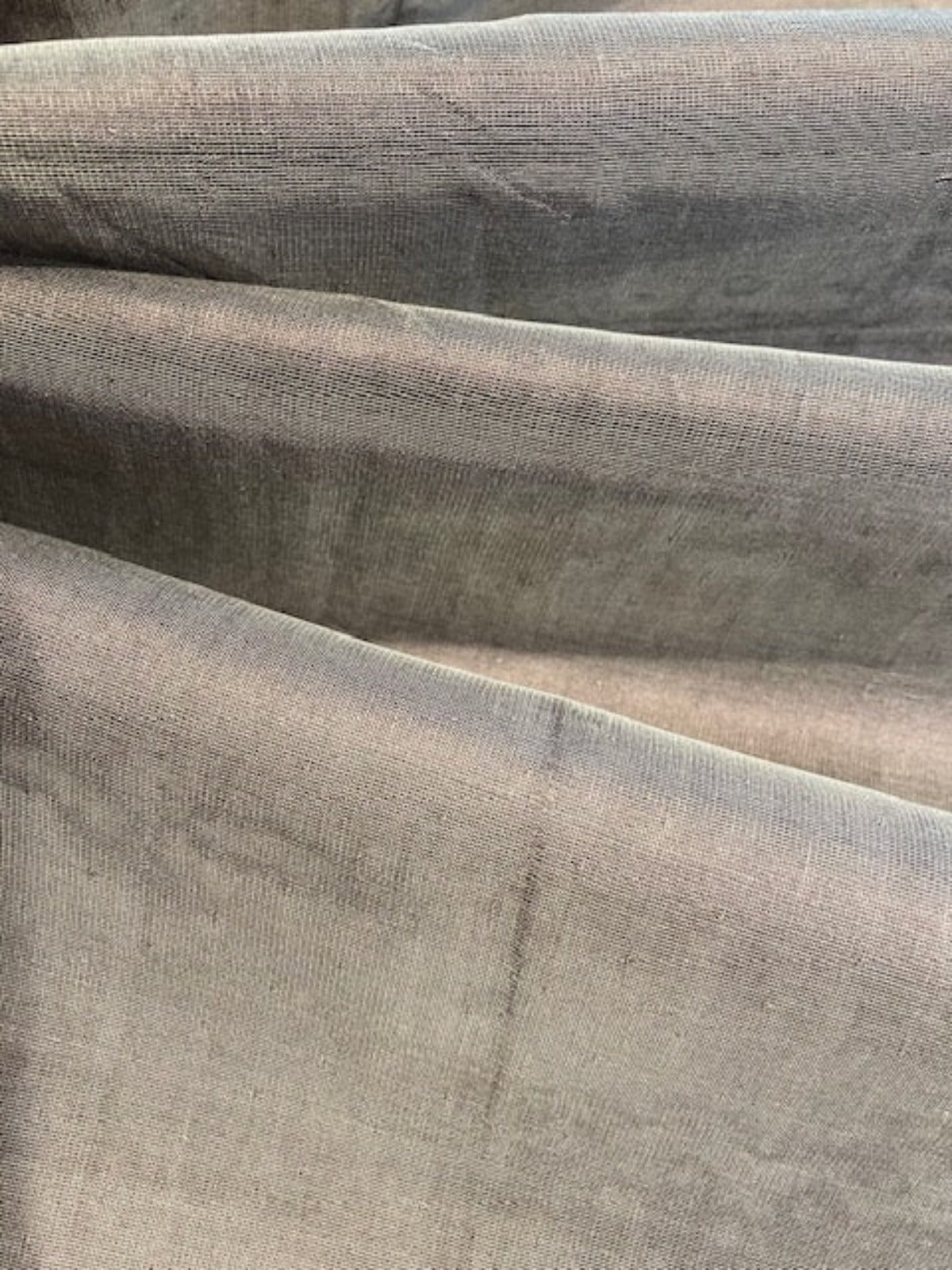 Dark Mauve Irridescent Silk Organza with Shadow Spot Effect