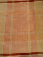 Gold/Orange Check on Silk Dupion