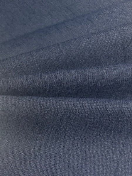 Slate Blue Cotton/Linen Mix with One Way Stretch