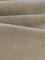 Brown/Grey Semi Plain with Mini Herringbone Weave