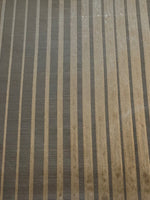 Deep Mink Irregular Stripe by " Salko".  Stripes Run along the Fabric, Crisp Handle.