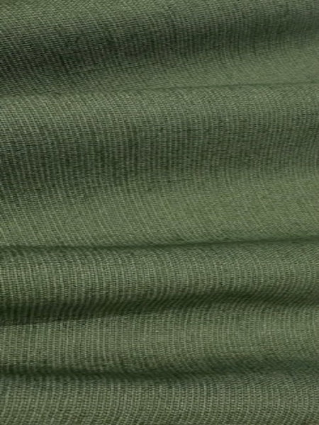 Moss Green 2 Tone Linen/Cotton Mix with One Way Stretch