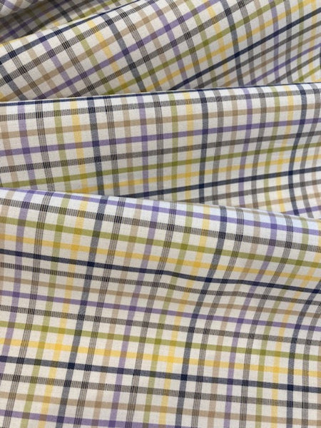 Multi Coloured Check Cotton Shirting