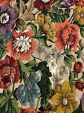 Multi Allover Rich Coloured Flower on Linen/Cotton." Sanderson - Cover Point"