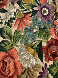 Multi Allover Rich Coloured Flower on Linen/Cotton." Sanderson - Cover Point"