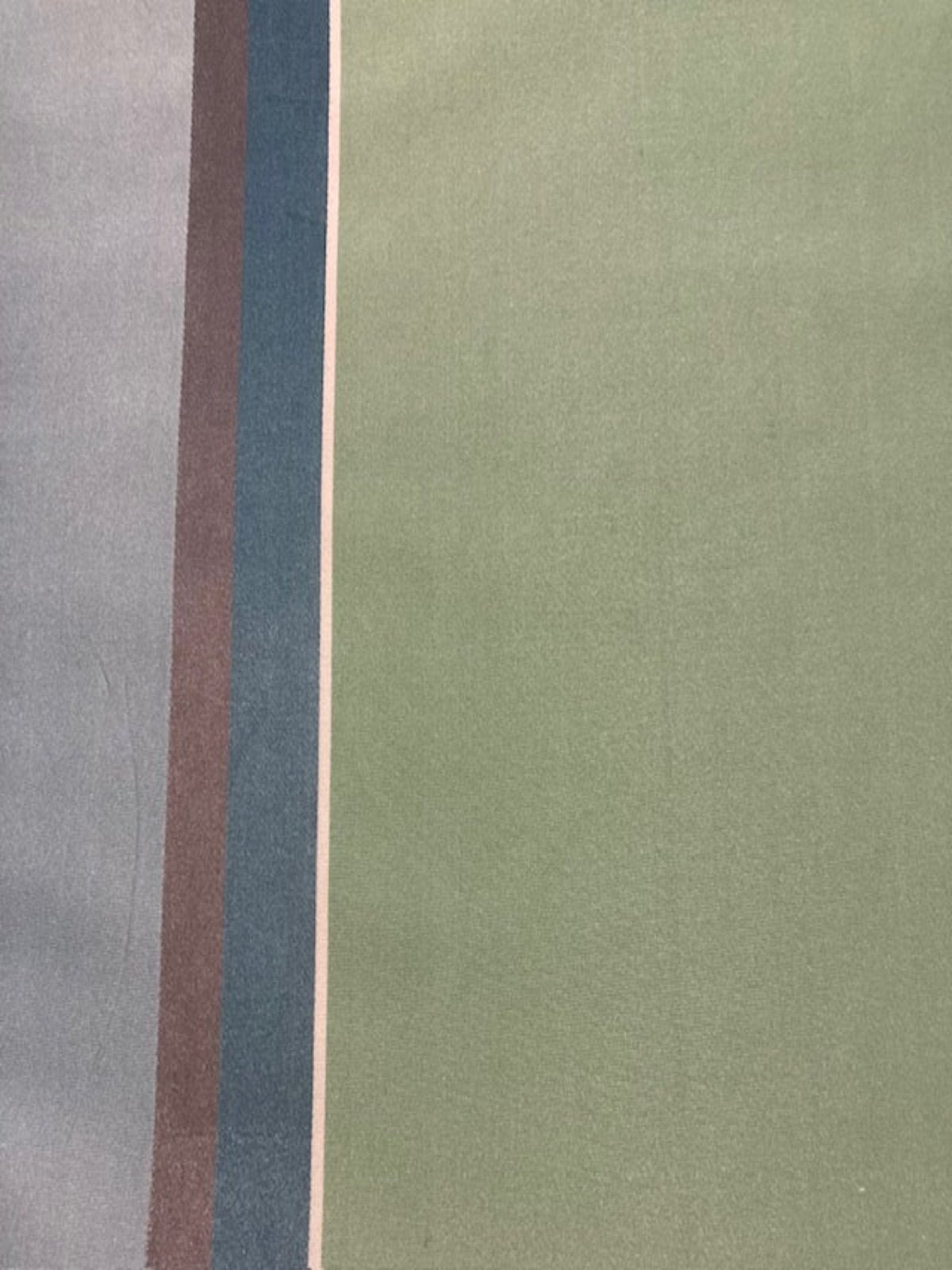 Multi Silk Stripe on Taffeta. Stripes run along the Fabric.