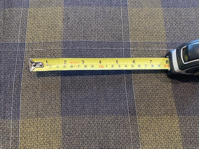 Mustard/Dark Grey Check on Textured Base