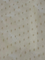 Mustard Dot on Cream Yoryu Silk Chiffon