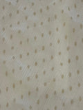 Mustard Dot on Cream Yoryu Silk Chiffon