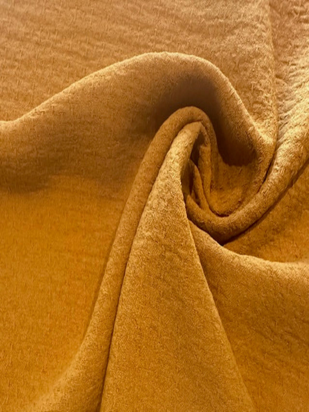 Mustard Textured Crepe Jersey