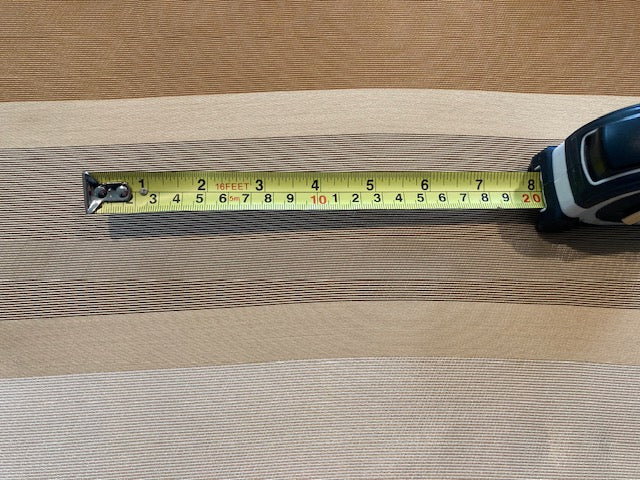 Golden Honey & Wheat Tone Stripes. Stripes Running Across the Fabric