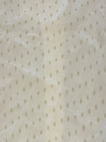 Mustard Dot on Cream Yoryu Silk Chiffon