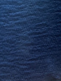 Navy Textured Crepe Jersey