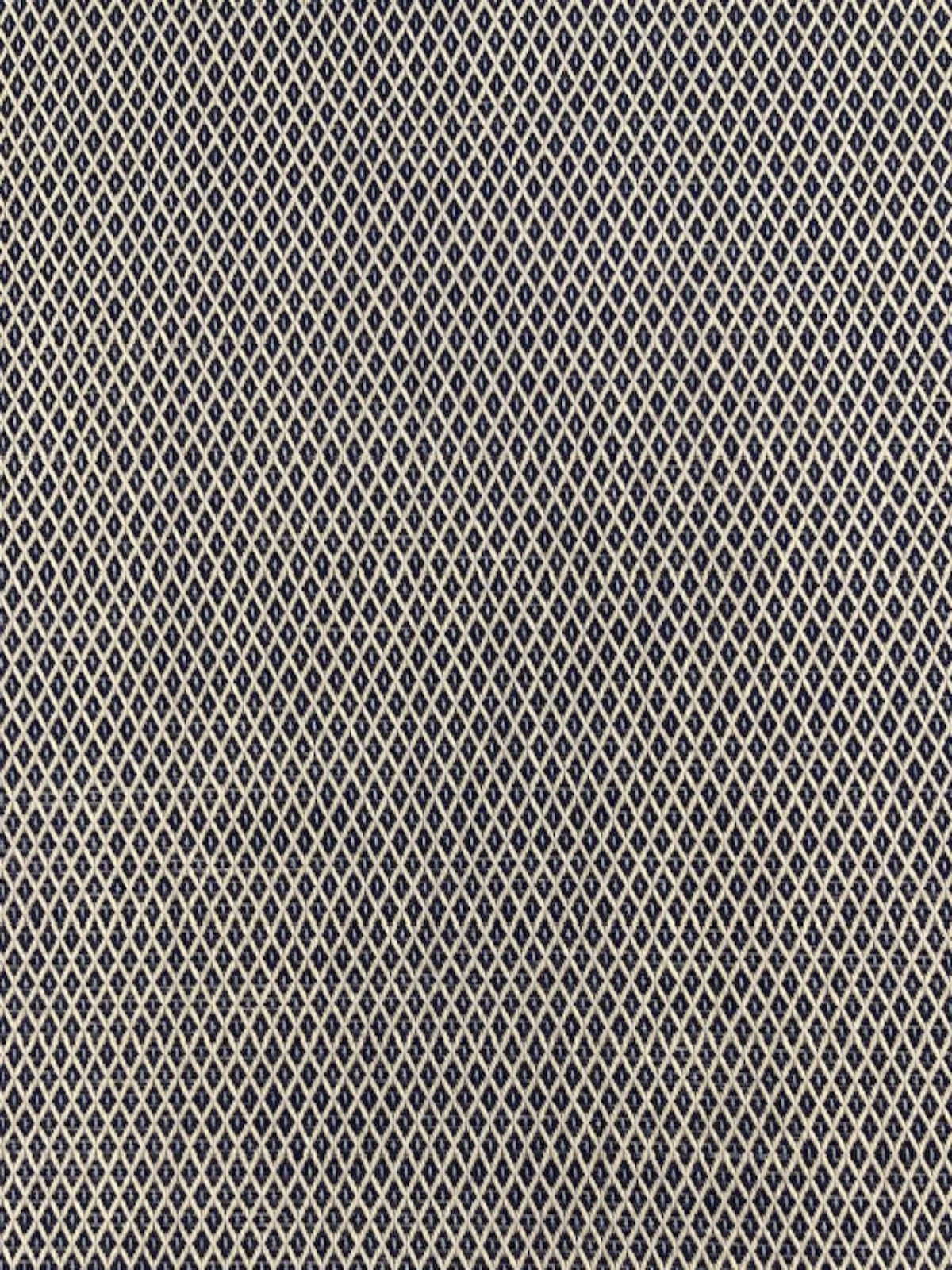 Blue Mini Diamond Cotton Shirting Weight