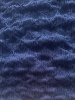 Navy Textured Seersucker Type Knit