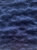 Navy Textured Seersucker Type Knit