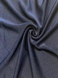 Navy Satin Backed Faille. Fluid Handle Dress Weight