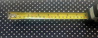 White Dot on Navy Poly/Cotton