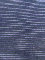 Dark Lilac/Black Stripe Suiting Weight, Soft Handle, Stripes run across the fabric.