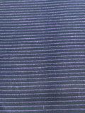 Dark Lilac/Black Stripe Suiting Weight, Soft Handle, Stripes run across the fabric.