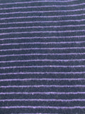 Dark Lilac/Black Stripe Suiting Weight, Soft Handle, Stripes run across the fabric.