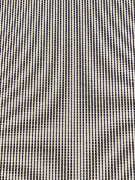 Navy/White Candy Stripe Cotton Shirting