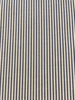Navy/White Candy Stripe Cotton Shirting