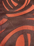 Red/Dark Amethyst Graphic Spiral "Harlequin - Vortex"