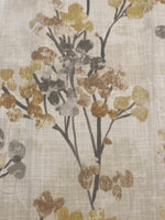 Faded Ochre Berry Bunches on Slubbed Cotton Furnishing