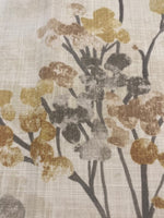 Faded Ochre Berry Bunches on Slubbed Cotton Furnishing