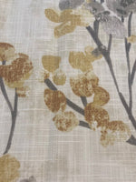 Faded Ochre Berry Bunches on Slubbed Cotton Furnishing