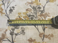 Faded Ochre Berry Bunches on Slubbed Cotton Furnishing