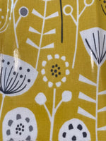 Bright Ochre Seed Print on PVC Coated Cotton