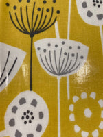 Bright Ochre Seed Print on PVC Coated Cotton