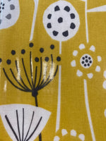 Bright Ochre Seed Print on PVC Coated Cotton