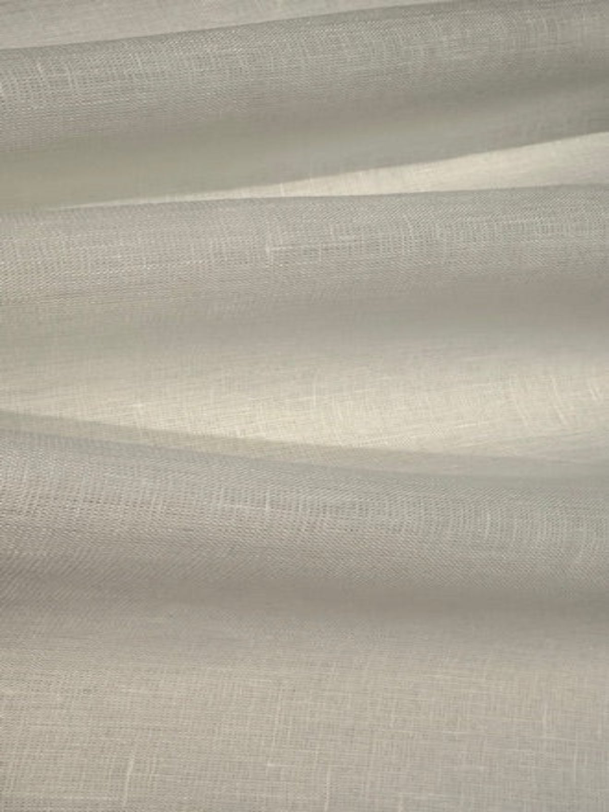 Off White Lightweight Open Weave Linen with Slubs, Crisp Handle