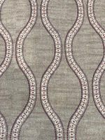 Amethyst/Cerise Ogee Stripe "Sanderson - Ogee Stripe"